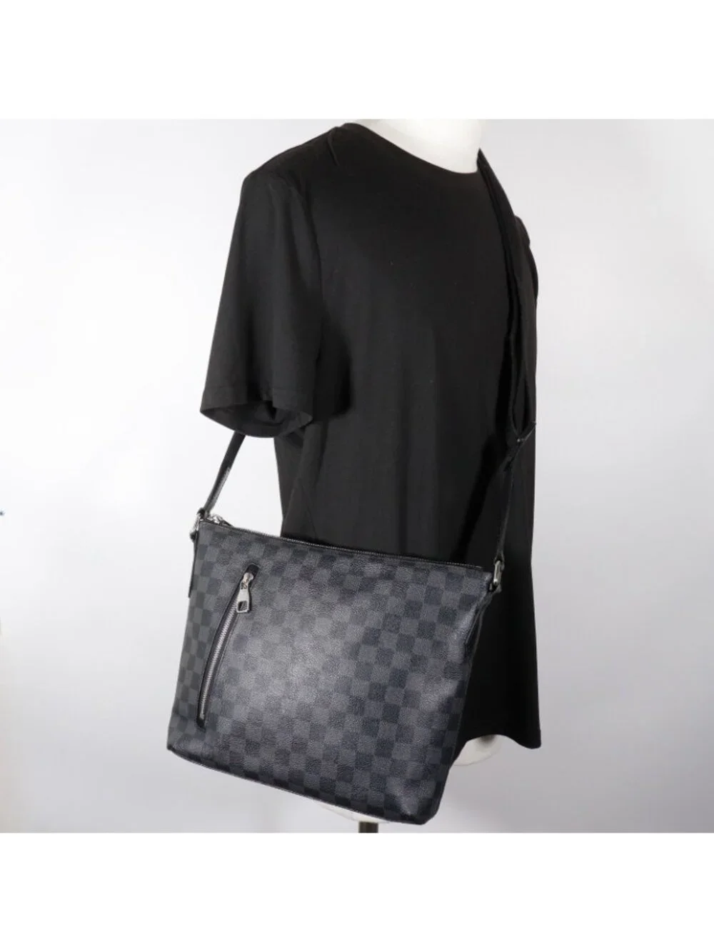 Louis Vuitton Nick PM Damier Graphite Canvas Black Shoulder Bag